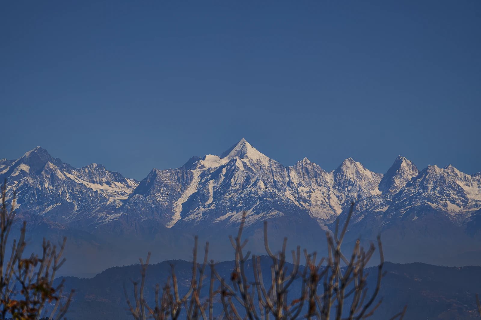 Panchachuli peaks seen from Mukteshwar; regional mountain view, not a Darma village or trail photo. Photo: Ashwini Chaudhary (Monty) / Unsplash